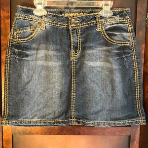Girls Size 16 Denim Jean Skirt